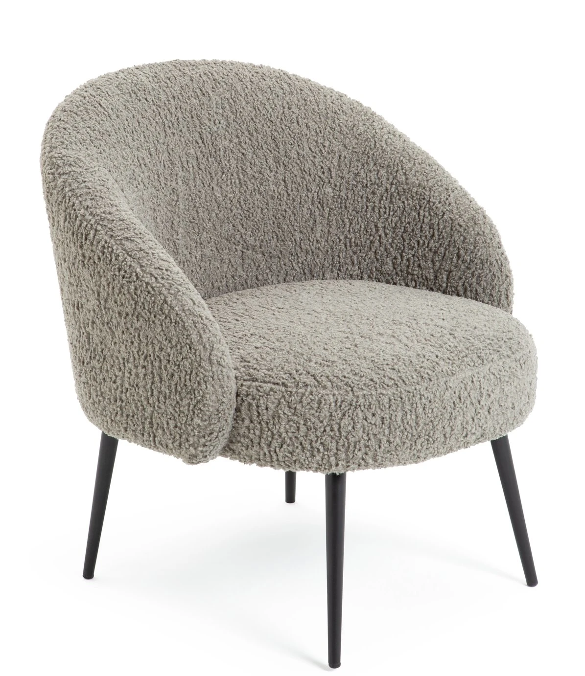 Habitat Ash Boucle Accent Chair - Grey - Image 7