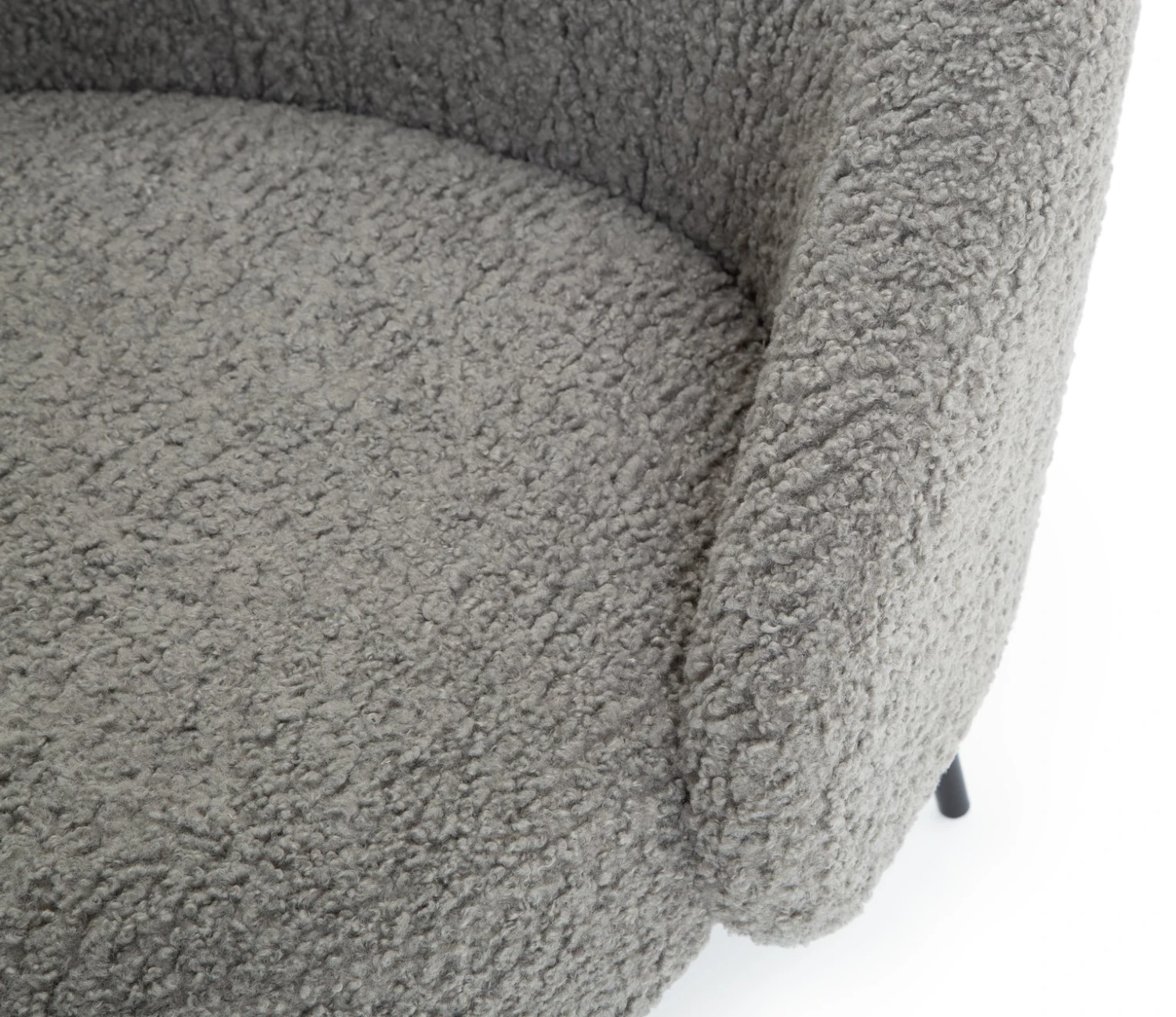 Habitat Ash Boucle Accent Chair - Grey - Image 9