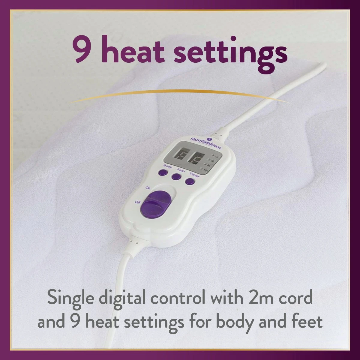 Slumberdown Perfectly Warm Luxury Electric Blanket-Double - Image 4