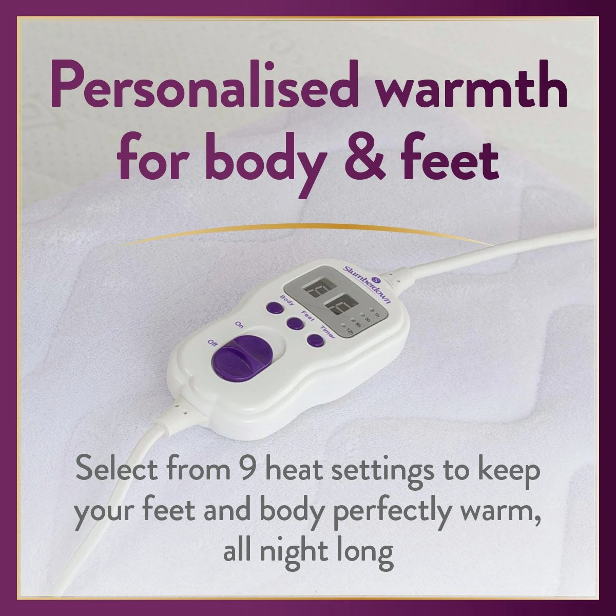 Slumberdown Perfectly Warm Luxury Electric Blanket-Double - Image 5