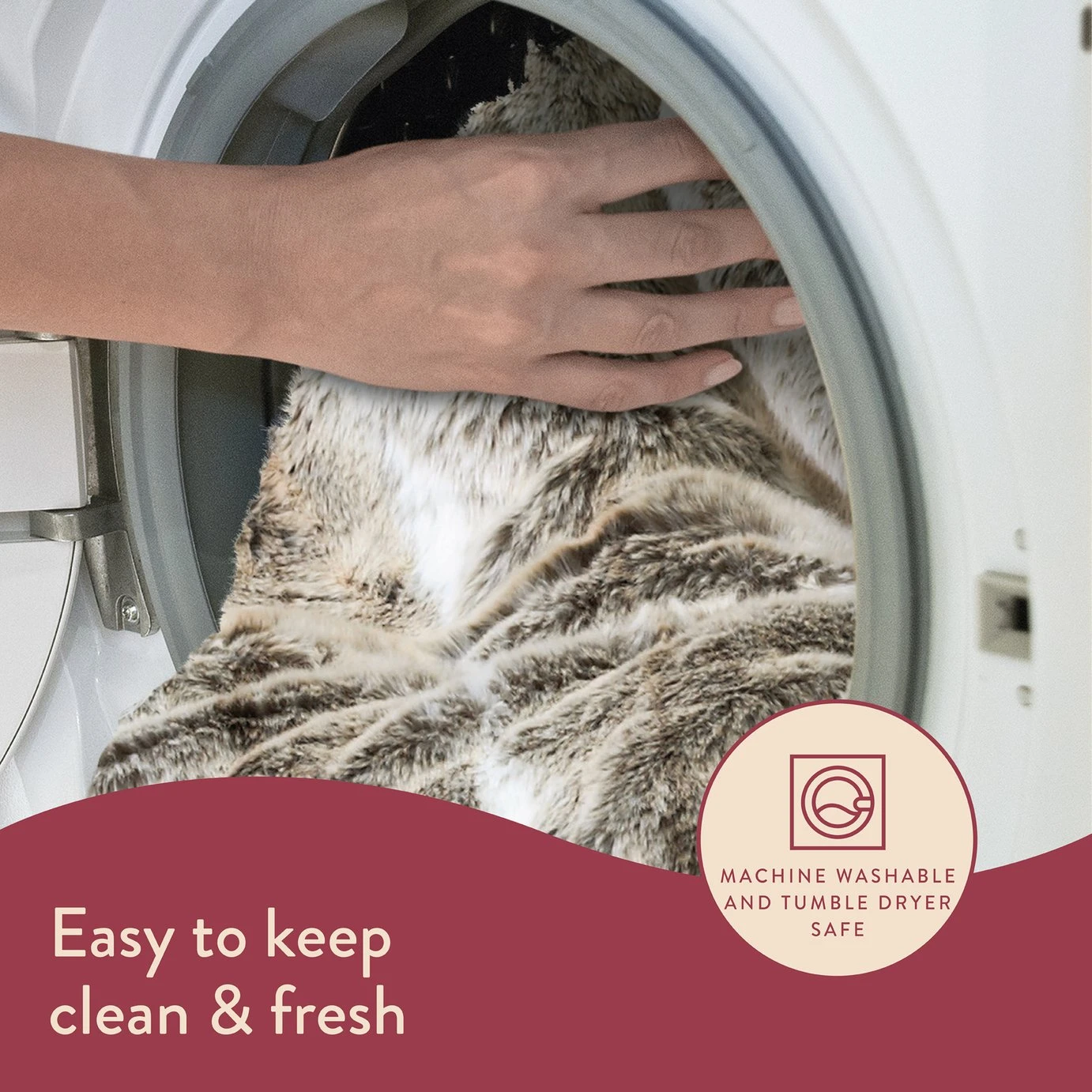 Dreamland Luxury Faux Fur Husky Heated Throw - Large - Image 5