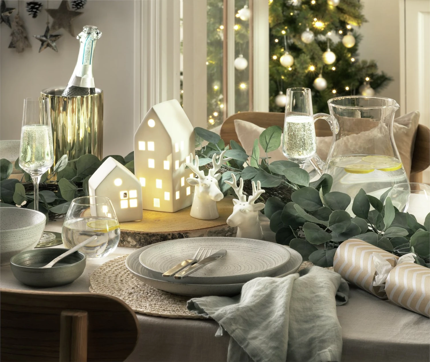 Habitat Textured Ripple 12 Piece Dinner Set - Chalk - Image 7