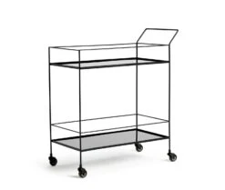 Habitat Monroe Drinks Trolley - Black