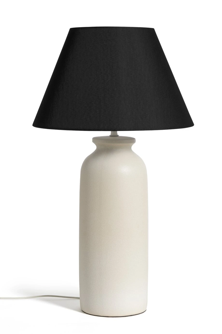 Habitat Hashi Ceramic Table Lamp - Off White & Black - Image 2