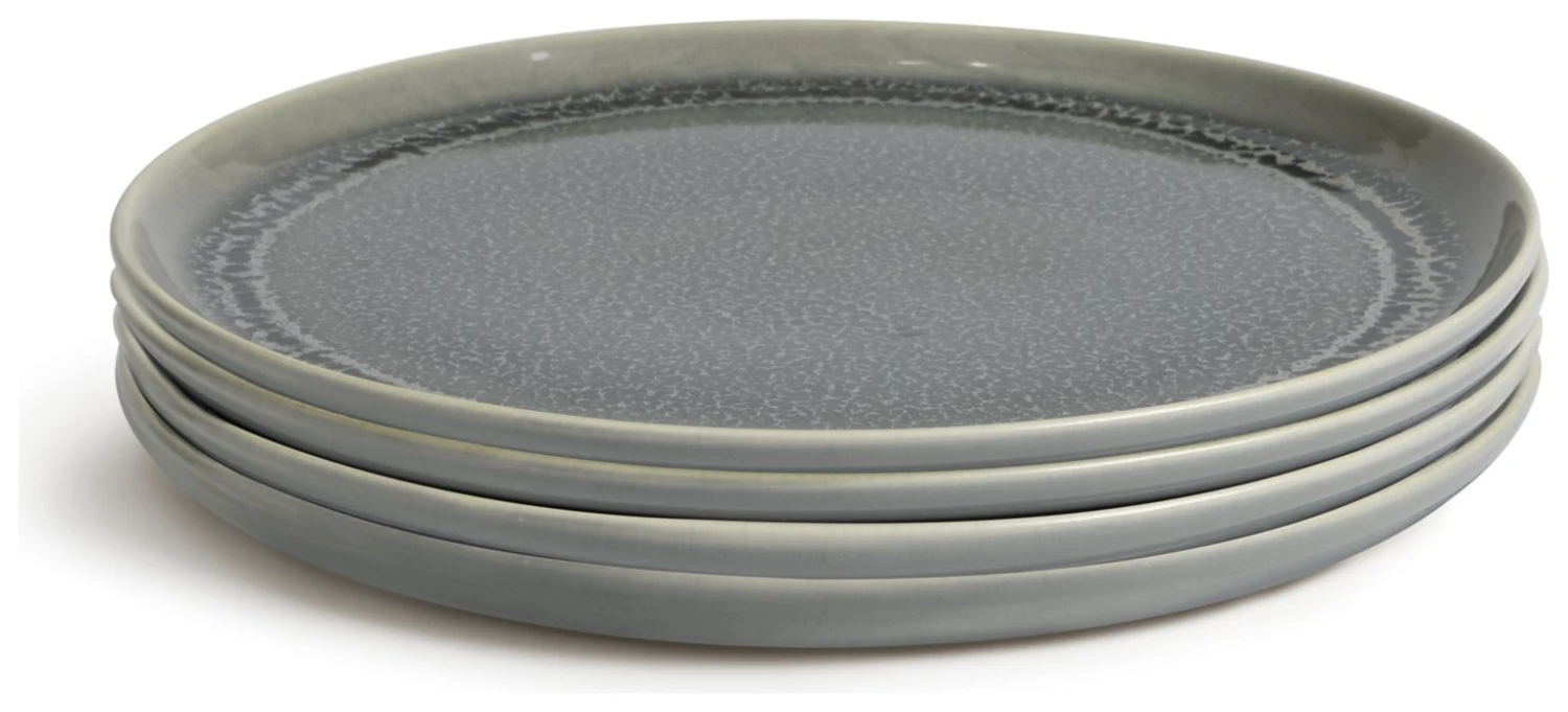 Habitat Evora 4 Piece Stoneware Side Plates - Green