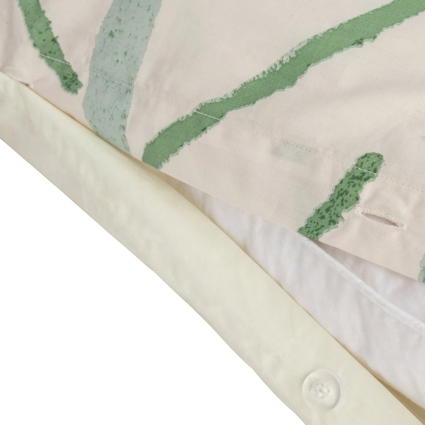 Habitat Cotton 180TC Maxi Leaf Green Bedding Set - Single - Image 5