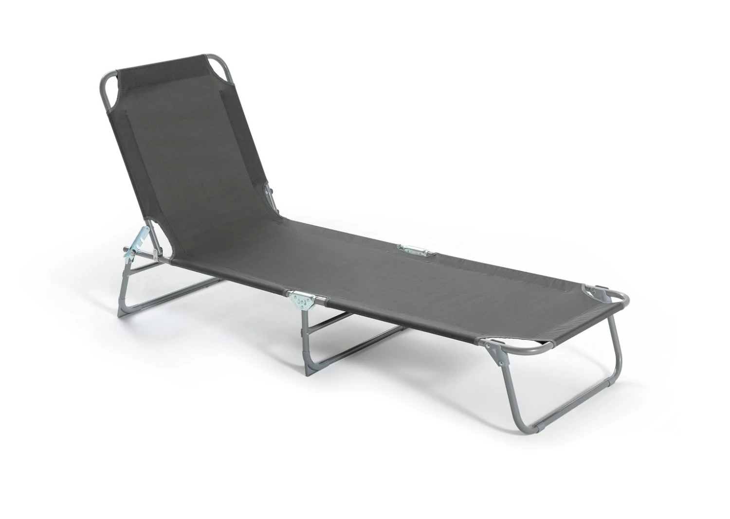 Habitat Folding Metal Sun Lounger - Charcoal - Image 4