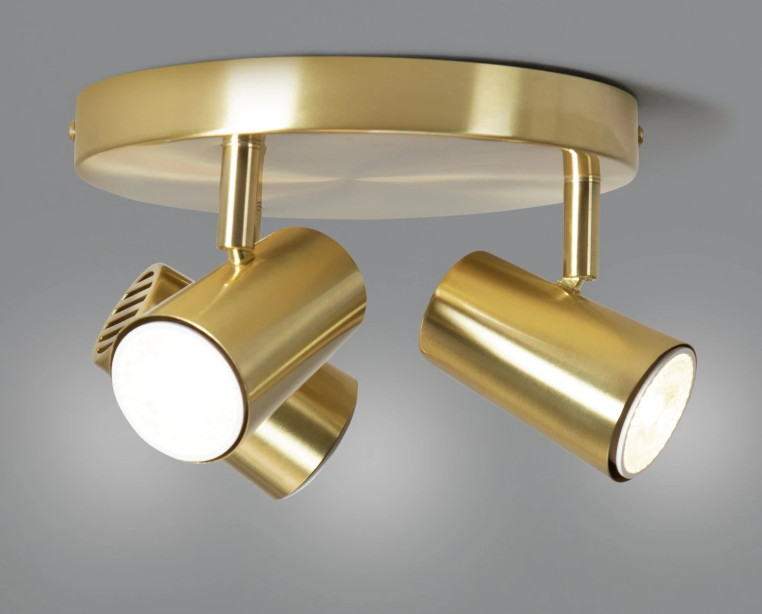 Habitat 3 Light Spotlight Plate - Brass - Image 2