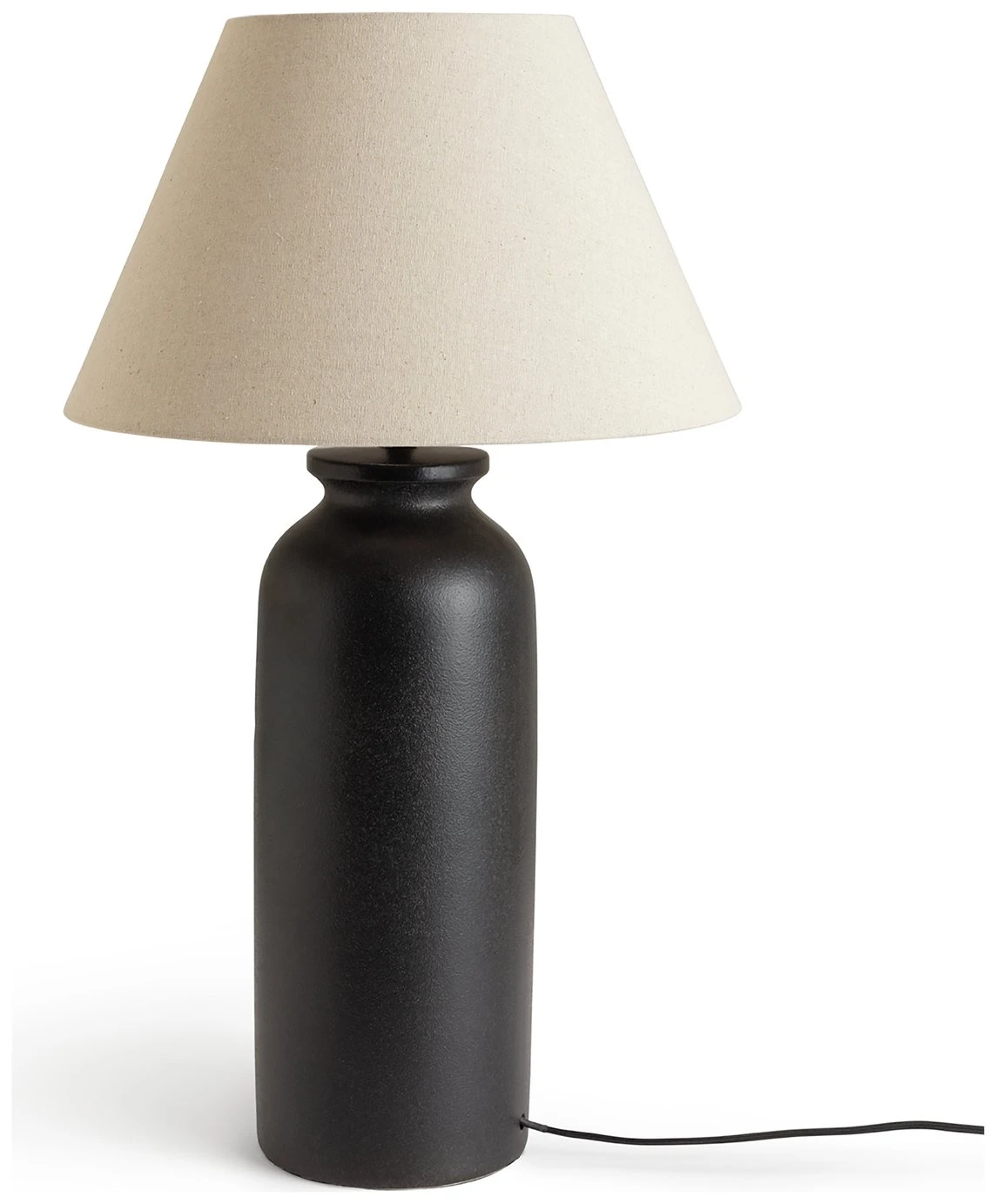 Habitat Hashi Ceramic Table Lamp - Black & Beige - Image 2