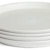 Habitat Addison 4 Piece Stoneware Side Plate - White