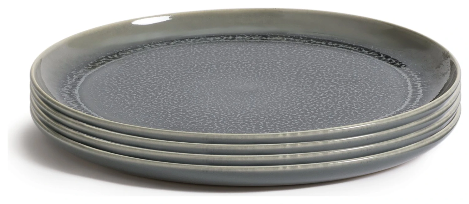 Habitat Evora 4 Piece Stoneware Dinner Plate - Green