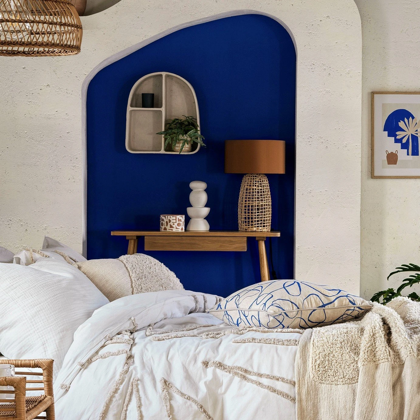 Habitat Luiss Rattan Table Lamp - Orange - Image 6