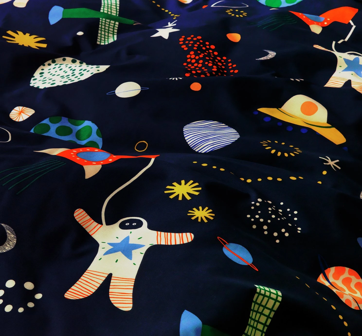 Habitat Kids Glow In The Dark Space Bedding Set - Toddler - Image 7