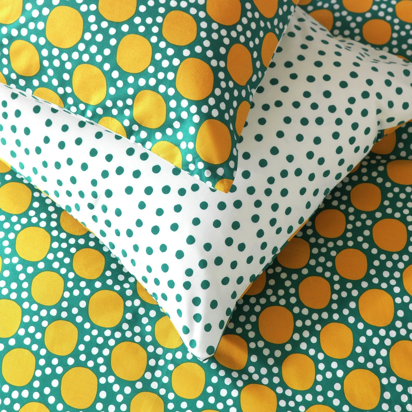 Habitat Sunburst Geo Green & Mustard Bedding Set - Single - Image 4