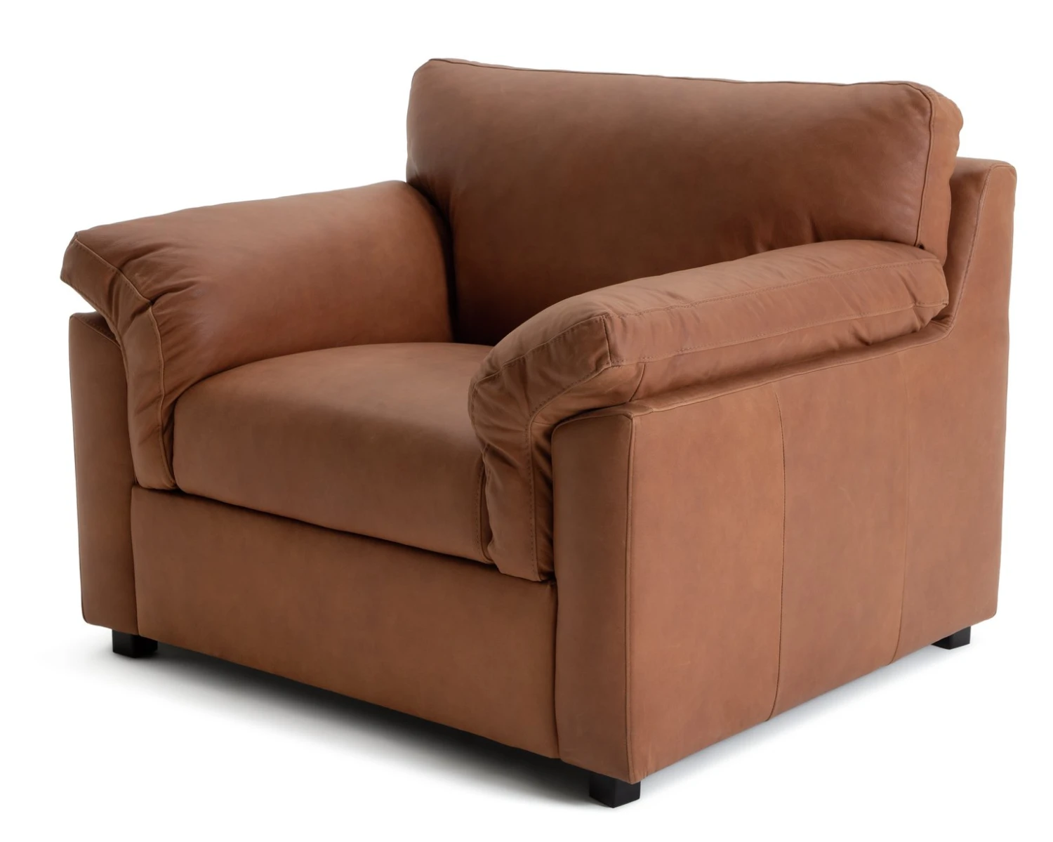 Habitat Florence Leather Armchair - Tan - Image 5