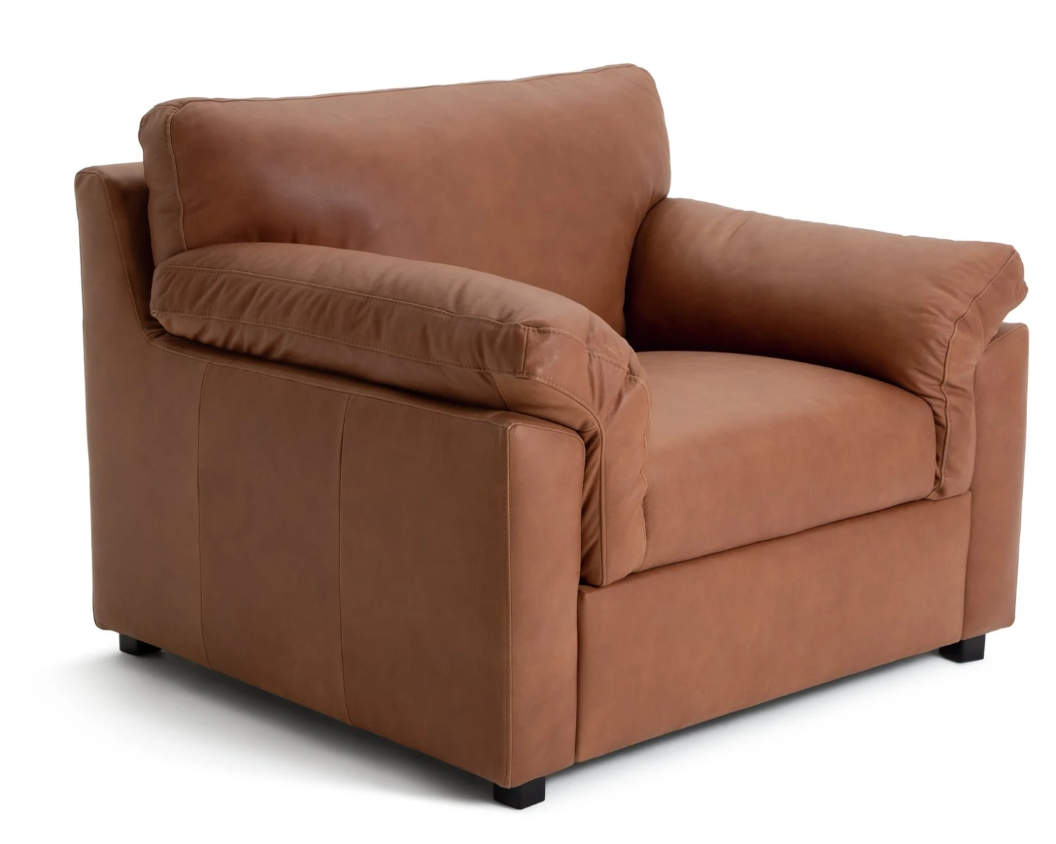 Habitat Florence Leather Armchair - Tan - Image 7