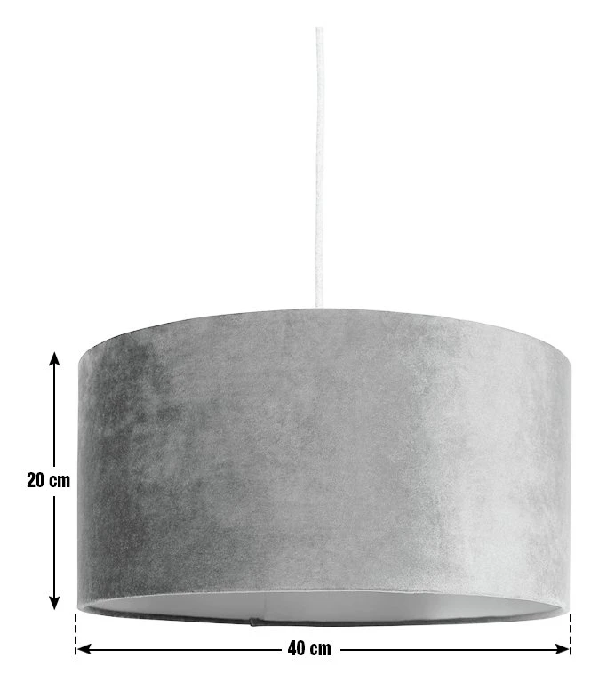 Habitat Gaia Velvet & Foil 40cm Drum Shade - Chive - Image 3