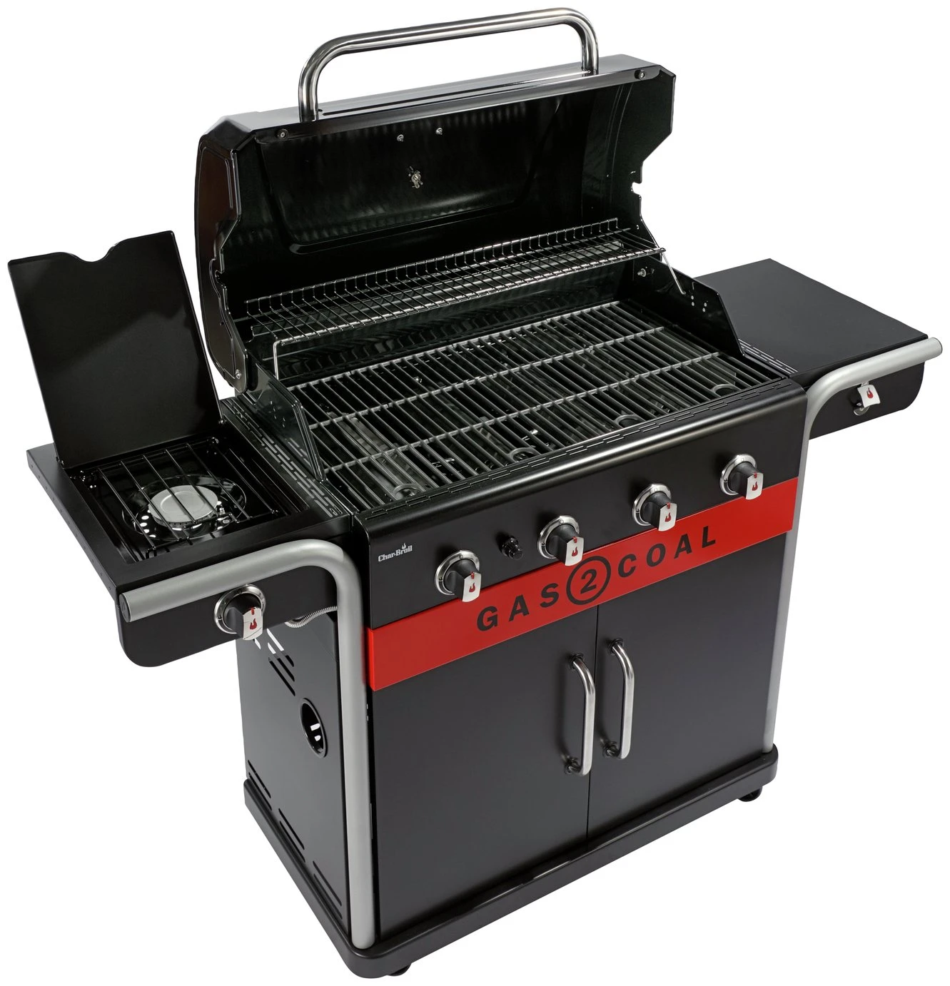 Char-Broil 4 Burner Gas And Charcoal BBQ - Image 4