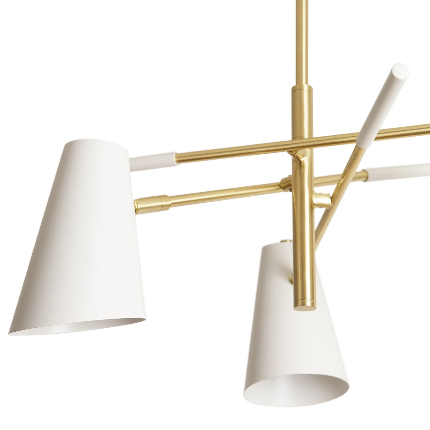 Habitat Vesper Cone 3 Light Ceiling Pendant - White - Image 4
