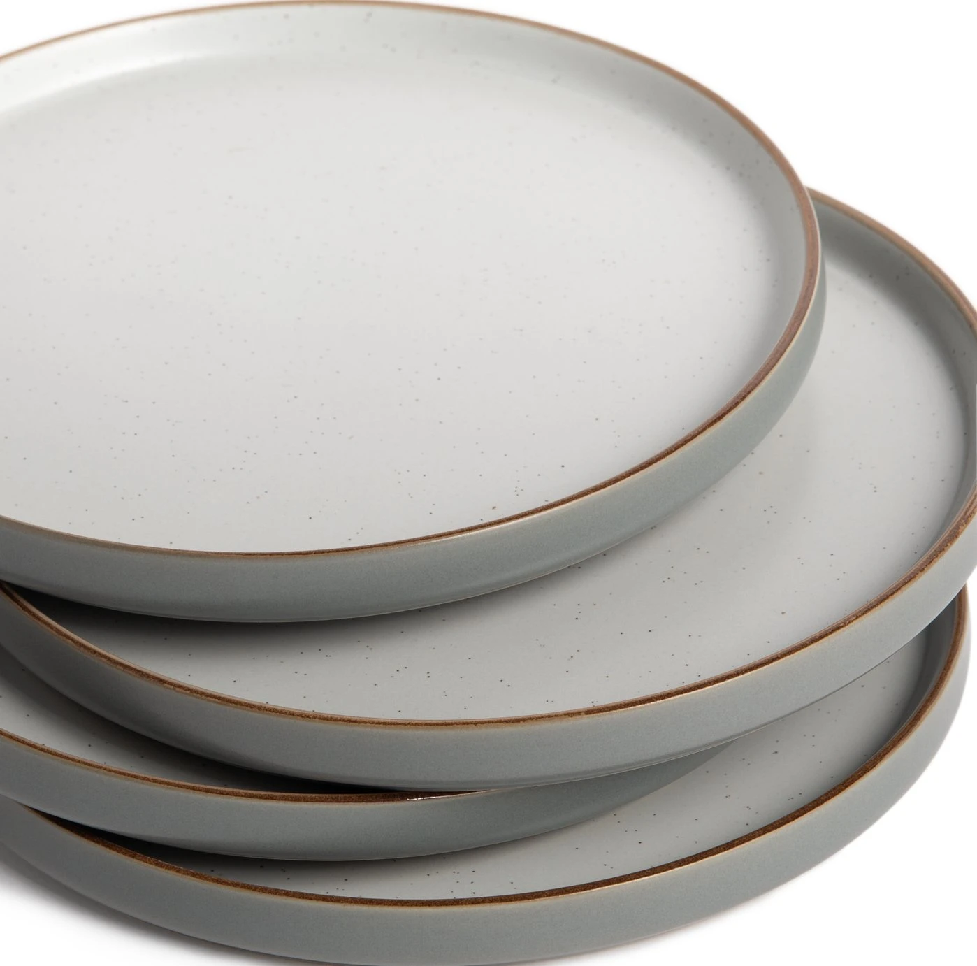 Habitat Speckle Set Of 4 Side Plate - Grey - Image 6