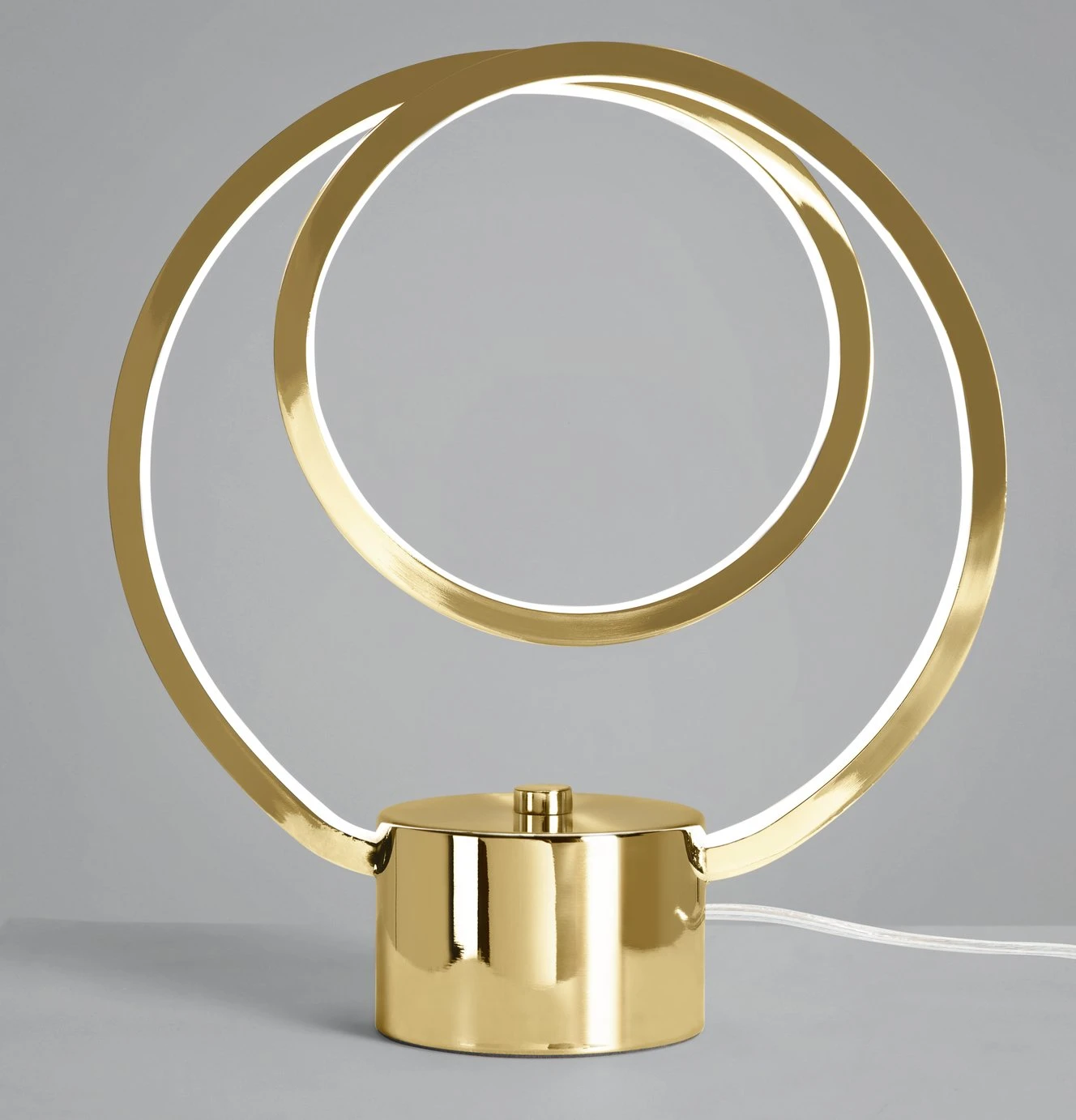 Habitat Pill Metal LED Table Lamp - Brushed Brass - Image 7