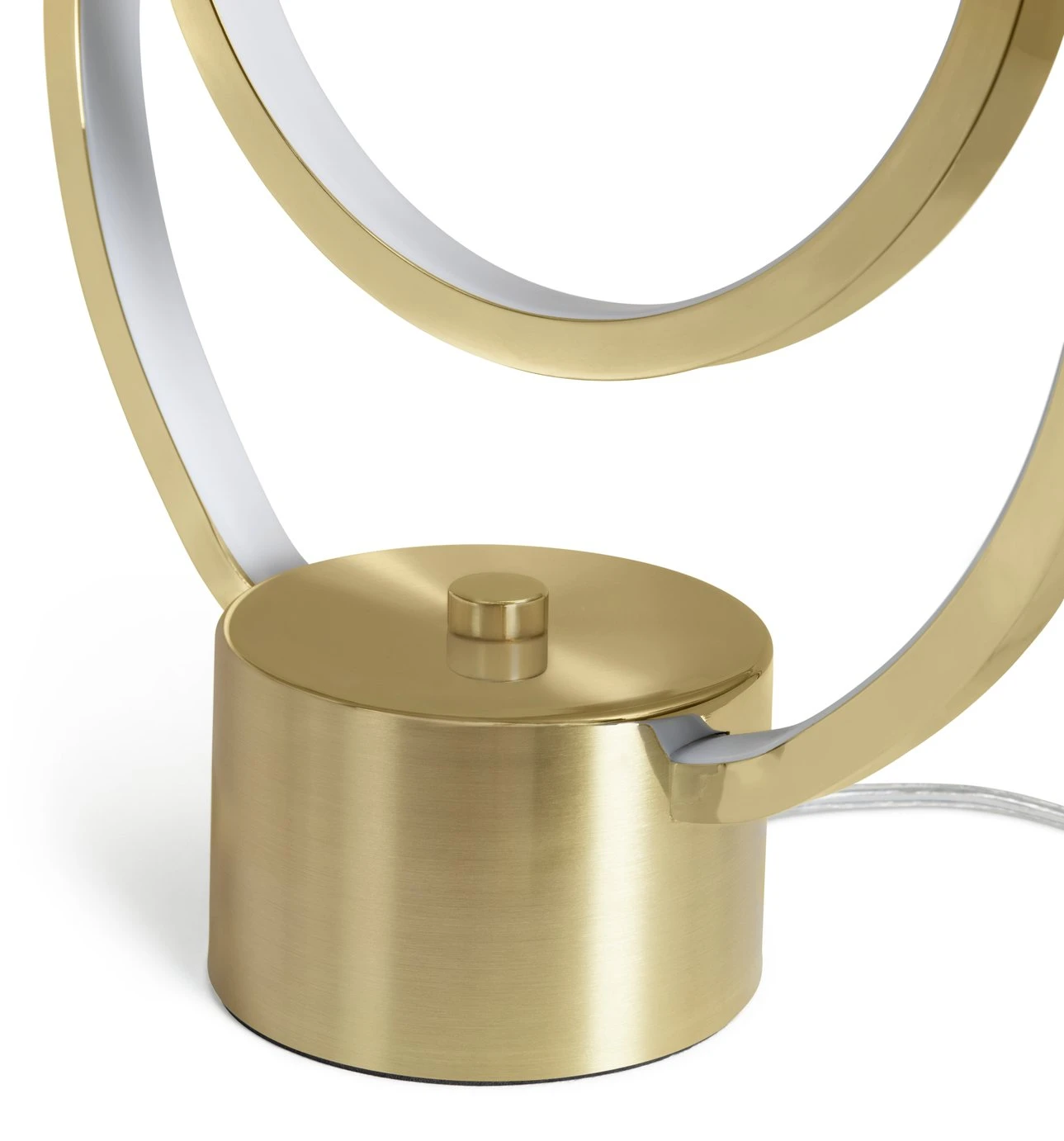Habitat Pill Metal LED Table Lamp - Brushed Brass - Image 5