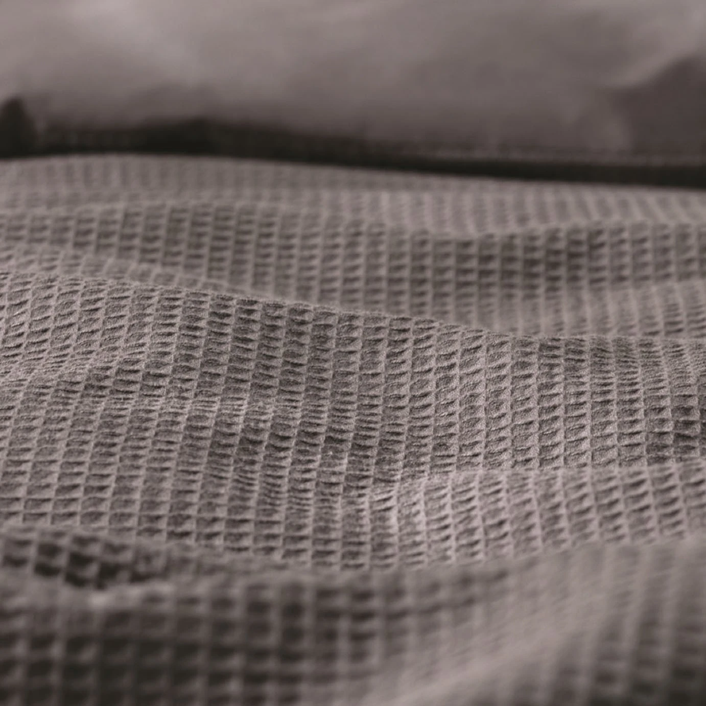 Habitat Cotton Waffle Plain Charcoal Bedding Set - Single - Image 6