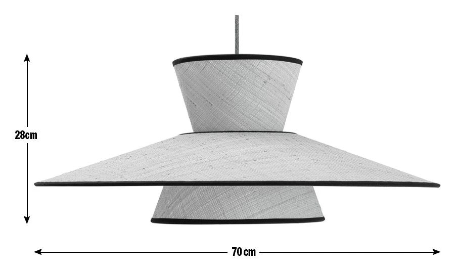 Habitat Otto 2 Tier Pendant Shade - Natural - Image 3
